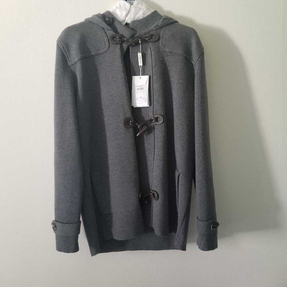 🔥Salvatore Ferragamo Wool Coat Leather Closures